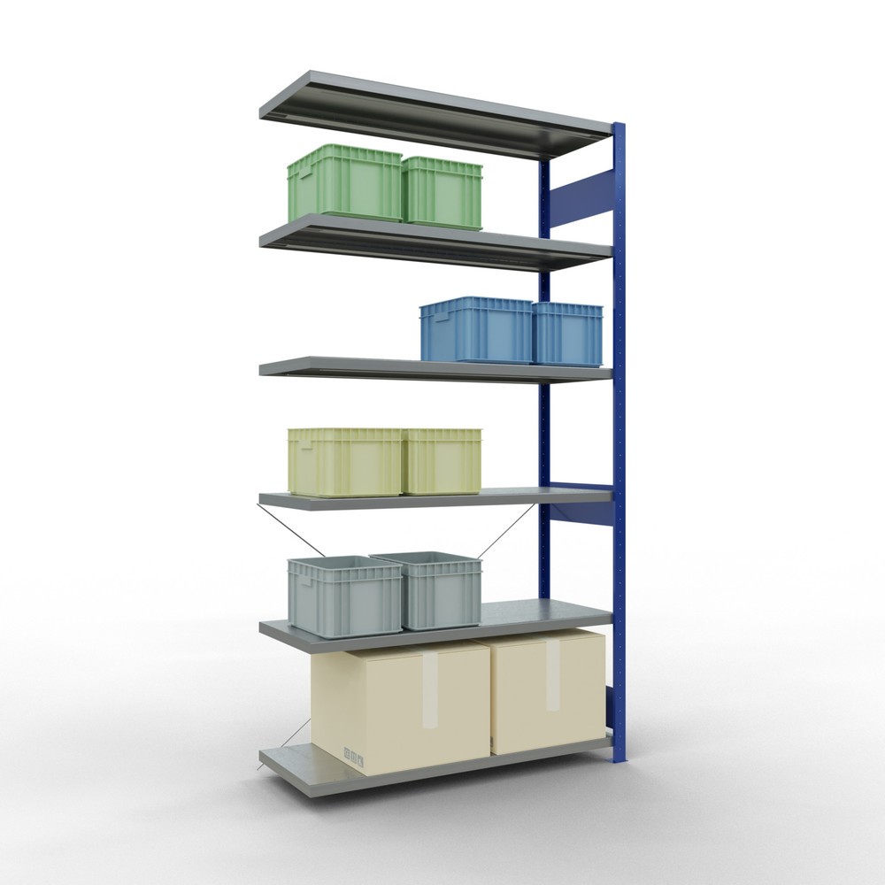 Productafbeelding nr. 3: Legbordstelling SCHULTE, AV, gentiaanblauw/verzinkt, VL 250 kg, hxbxd 2.500 x 1.300 x 500 mm