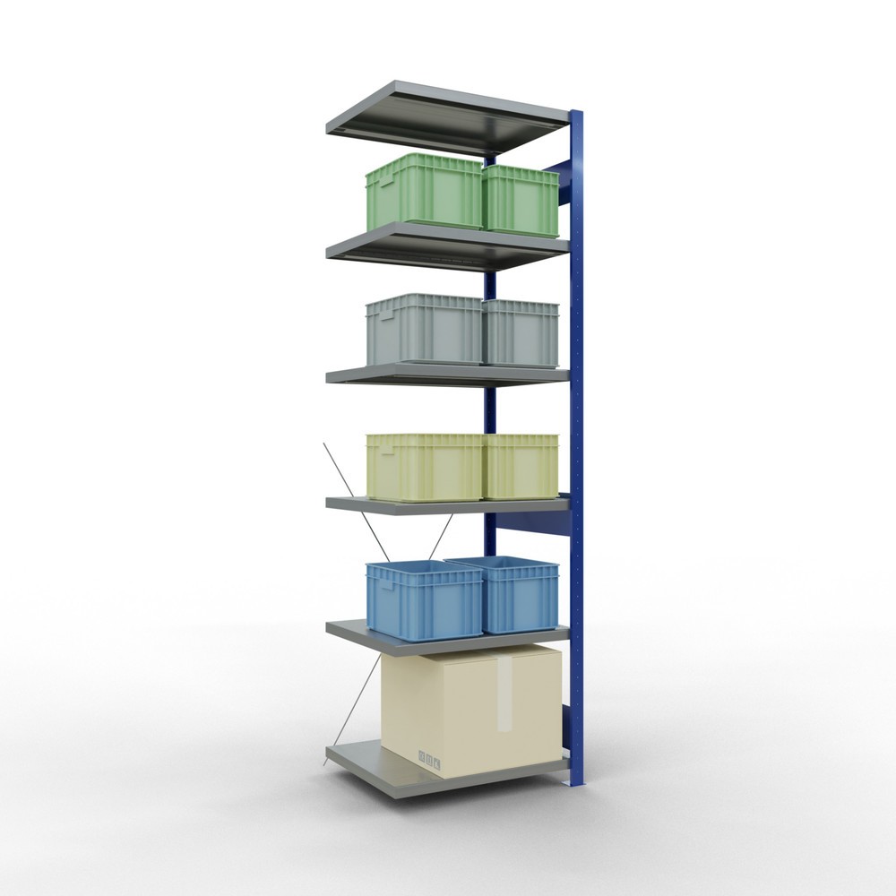 Productafbeelding nr. 3: Legbordstelling SCHULTE, AV, gentiaanblauw/verzinkt, VL 250 kg, hxbxd 2.500 x 750 x 600 mm