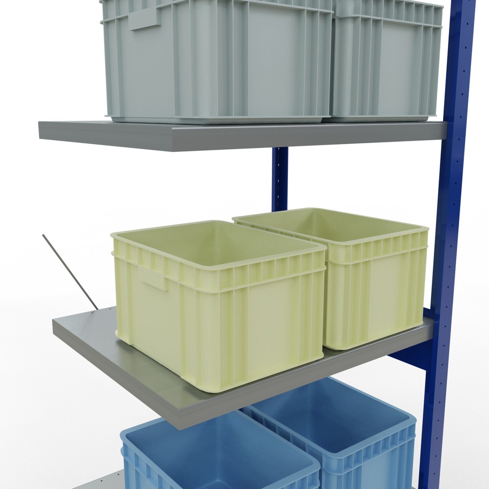 Productafbeelding nr. 4: Legbordstelling SCHULTE, AV, gentiaanblauw/verzinkt, VL 250 kg, hxbxd 2.500 x 750 x 600 mm