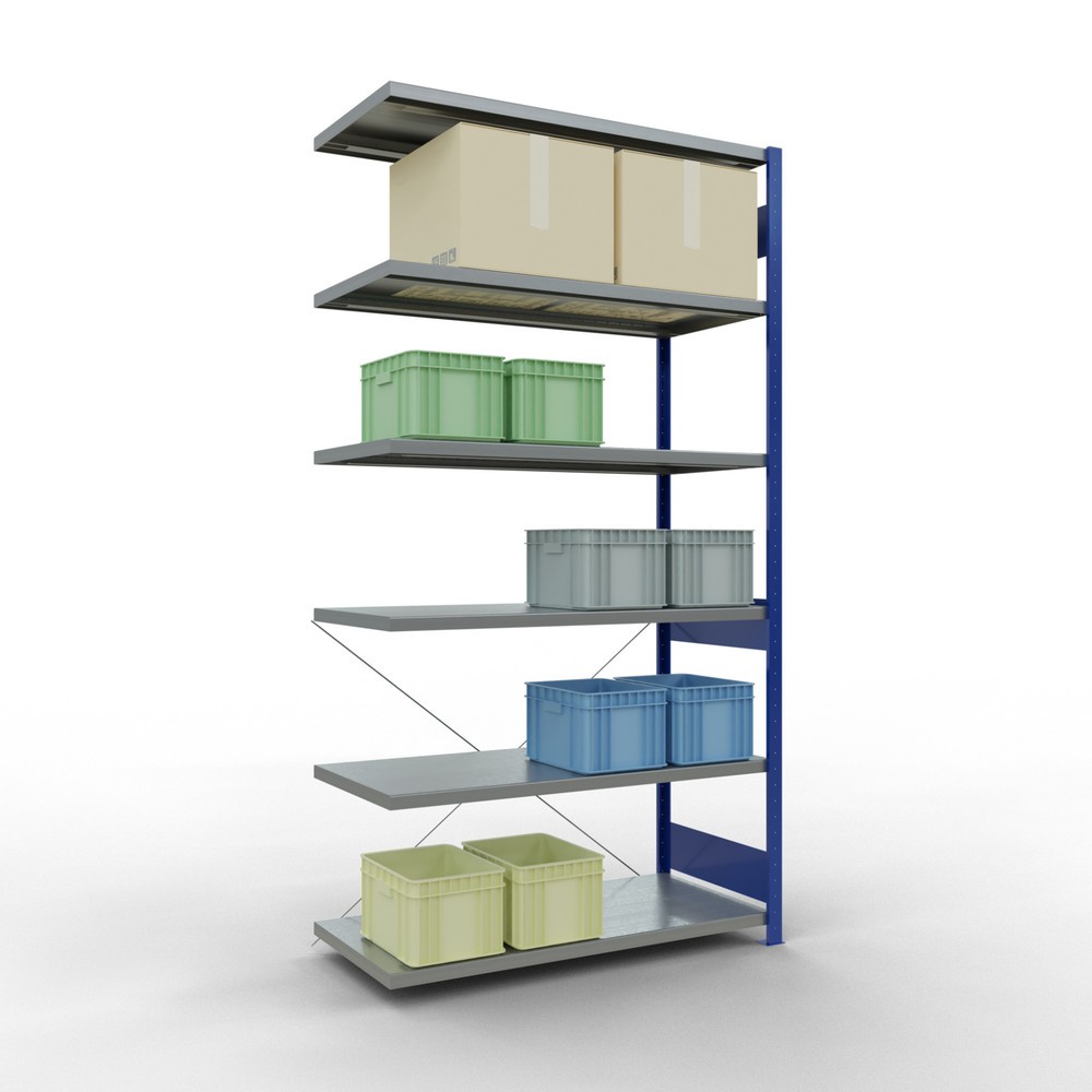 Productafbeelding nr. 3: Legbordstelling SCHULTE, AV, gentiaanblauw/verzinkt, VL 250 kg, hxbxd 2.500 x 1.300 x 600 mm