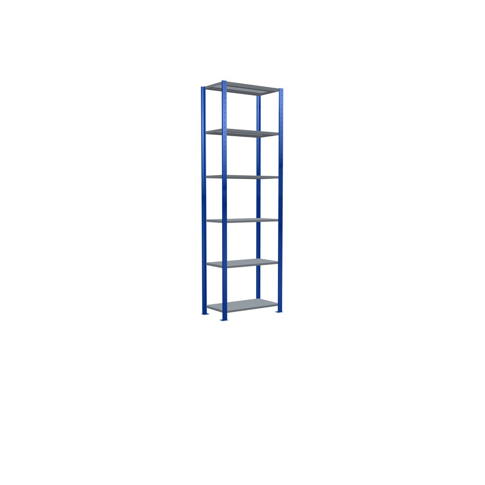 Productafbeelding nr. 2: Legbordstelling SCHULTE, gentiaanblauw / verzinkt, vaklast 150 kg, hxbxd 2.500 x 810 x 436 mm