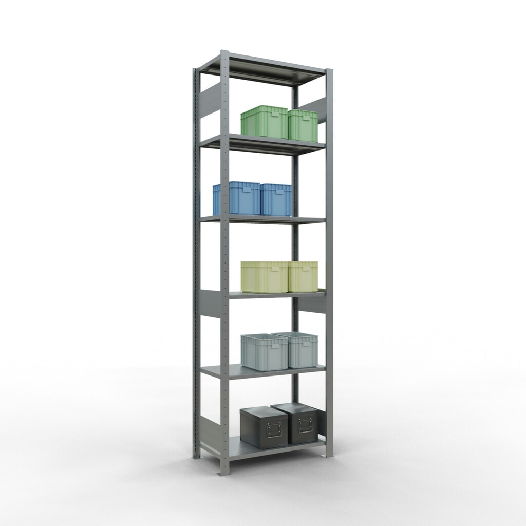 Productafbeelding nr. 2: Legbordstelling SCHULTE, verzinkt, vaklast 150 kg, hxbxd 2.500 x 810 x 436 mm