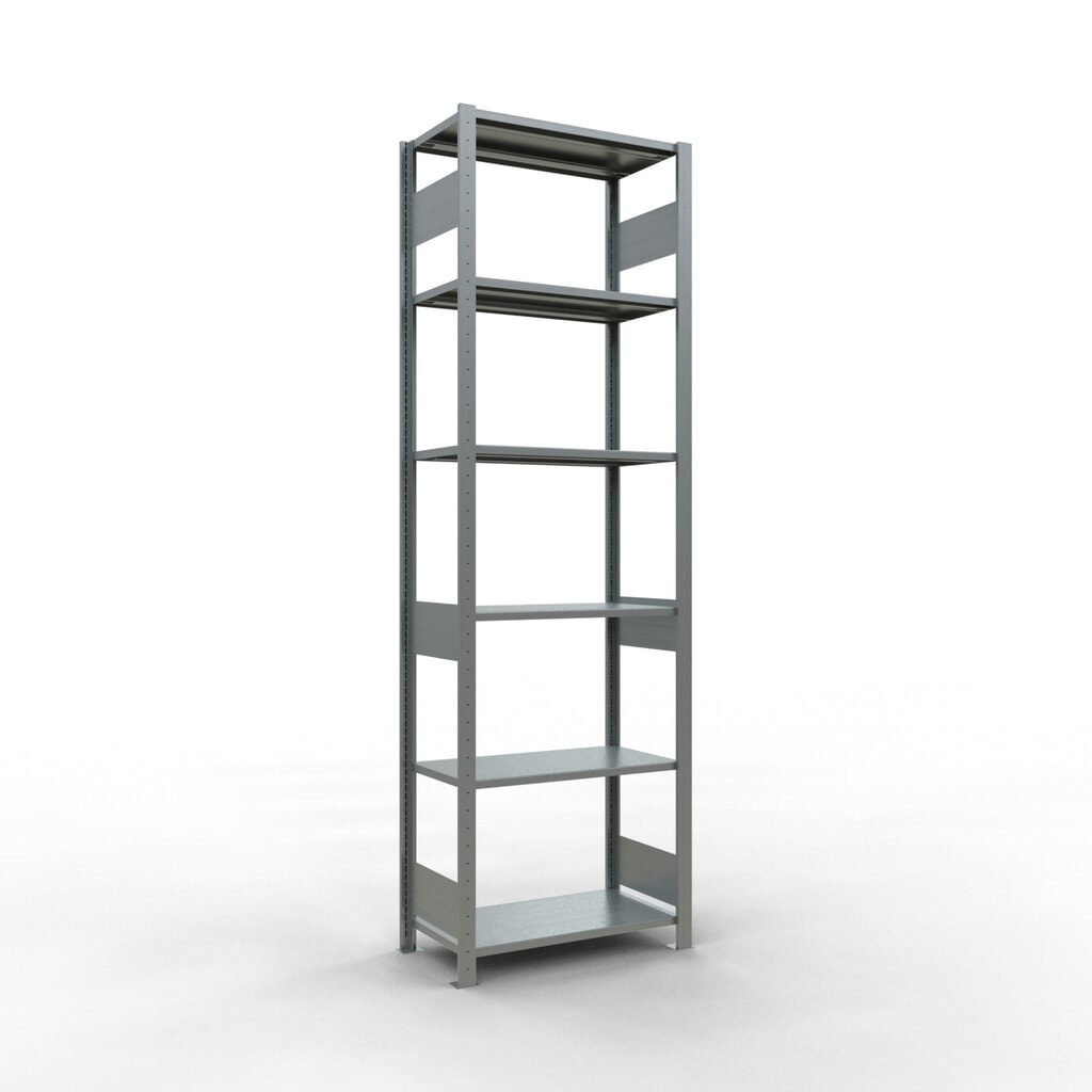 Productafbeelding nr. 1: Legbordstelling SCHULTE, verzinkt, vaklast 150 kg, hxbxd 2.500 x 810 x 436 mm
