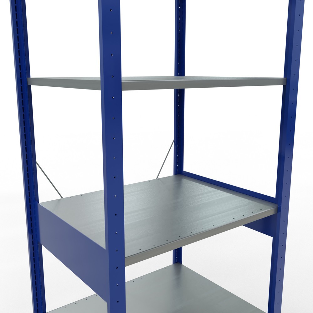 Productafbeelding nr. 5: Legbordstelling SCHULTE, gentiaanblauw / verzinkt, vaklast 150 kg, hxbxd 2.500 x 810 x 636 mm