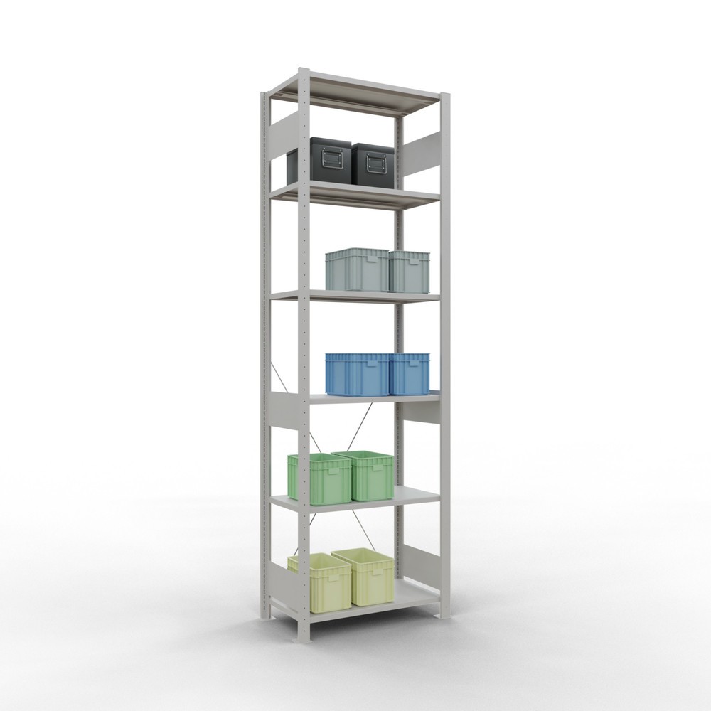 Productafbeelding nr. 3: Legbordstelling SCHULTE, lichtgrijs, vaklast 150 kg, hxbxd 2.500 x 810 x 436 mm