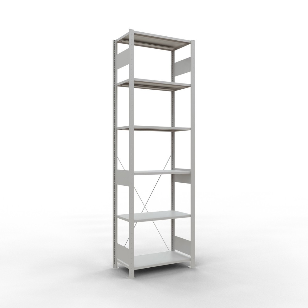 Productafbeelding nr. 1: Legbordstelling SCHULTE, lichtgrijs, vaklast 150 kg, hxbxd 2.500 x 810 x 436 mm