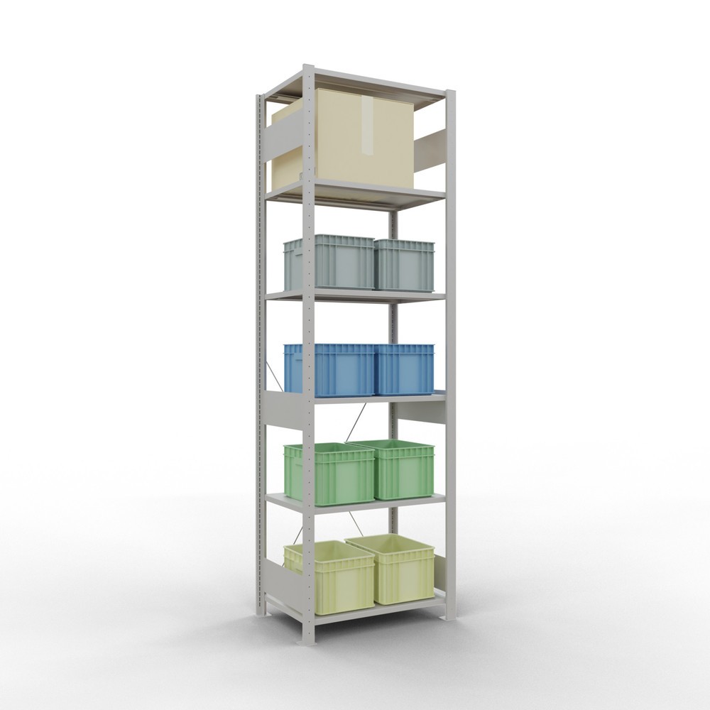 Productafbeelding nr. 3: Legbordstelling SCHULTE, lichtgrijs, vaklast 150 kg, hxbxd 2.500 x 810 x 536 mm