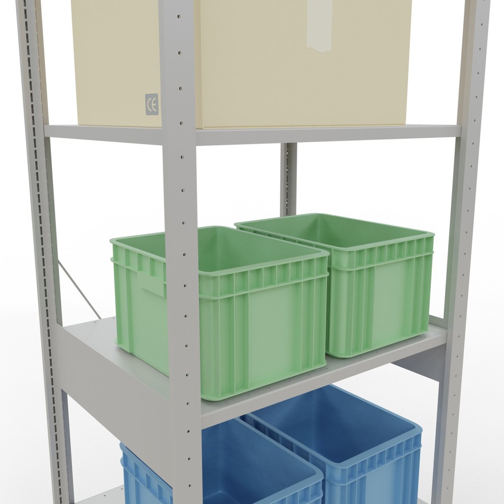 Productafbeelding nr. 4: Legbordstelling SCHULTE, lichtgrijs, vaklast 150 kg, hxbxd 2.500 x 810 x 636 mm