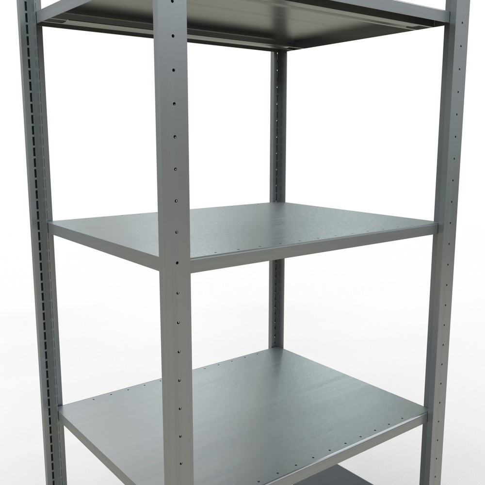 Productafbeelding nr. 4: Legbordstelling SCHULTE, verzinkt, met 5 legborden van plaatstaal, vaklast 150 kg, hxbxd 2.000 x 810 x 636 mm