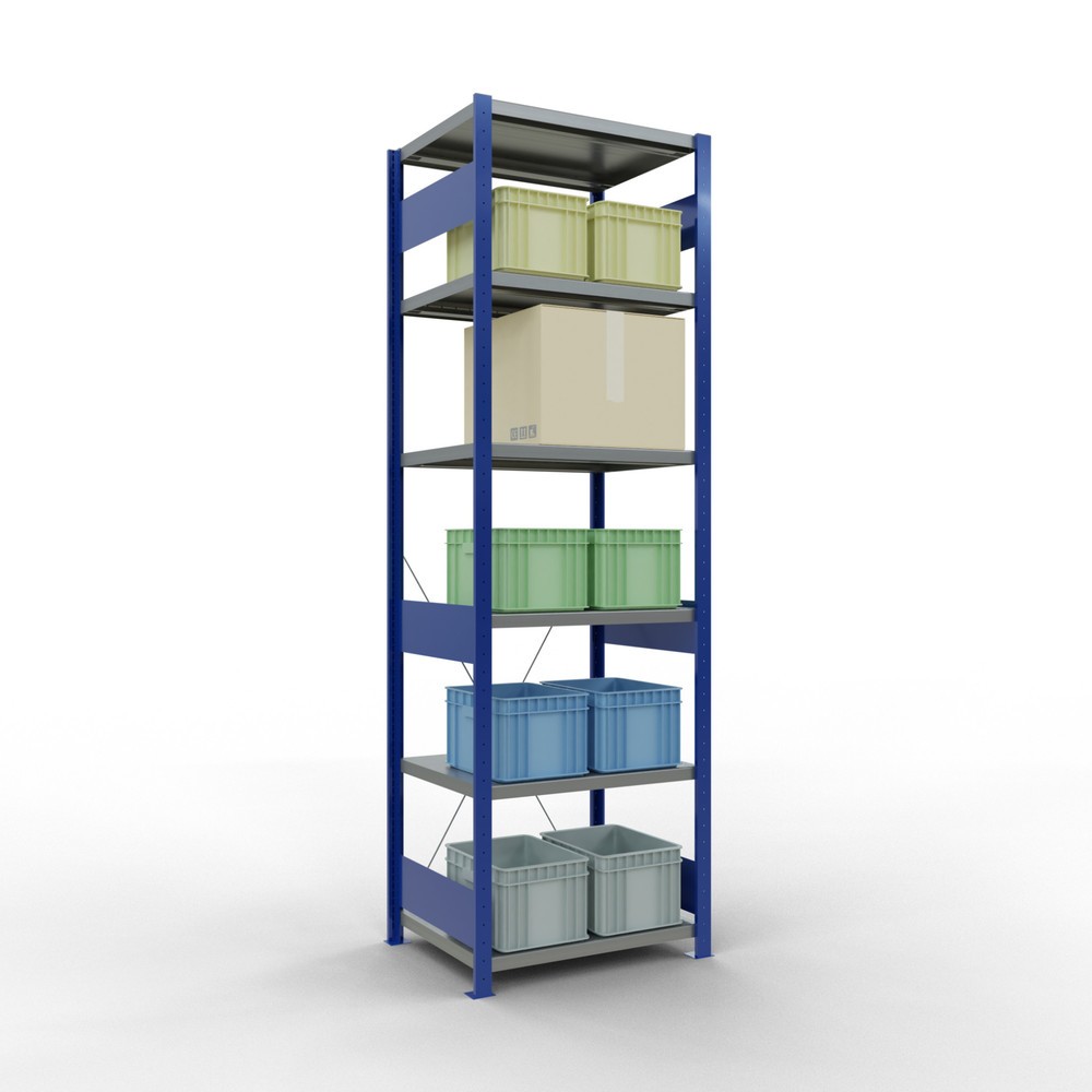 Productafbeelding nr. 3: Legbordstelling SCHULTE, gentiaanblauw / verzinkt, vaklast 250 kg, hxbxd 2.500 x 810 x 636 mm