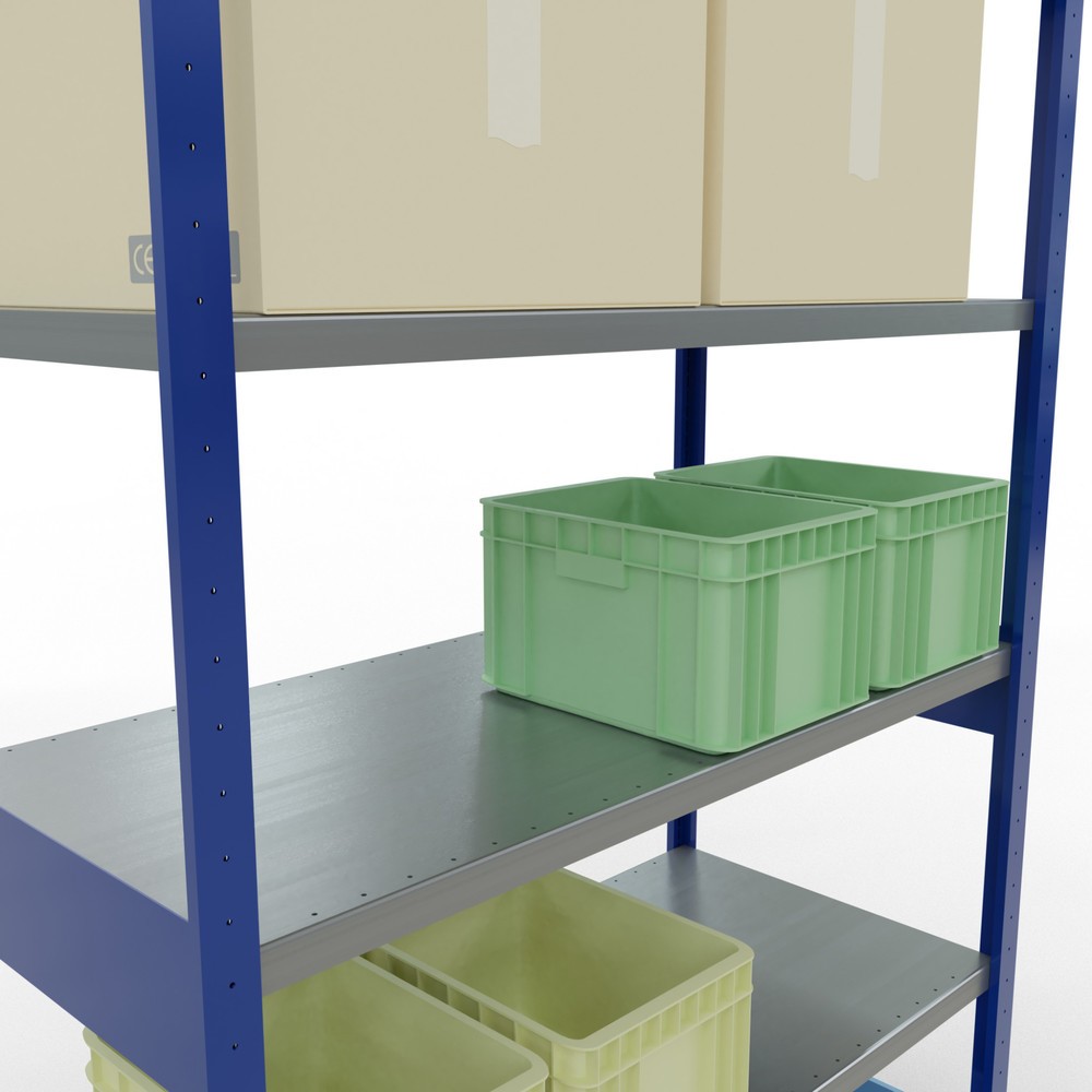 Productafbeelding nr. 4: Legbordstelling SCHULTE, gentiaanblauw / verzinkt, vaklast 250 kg, hxbxd 2.500 x 1.360 x 636 mm