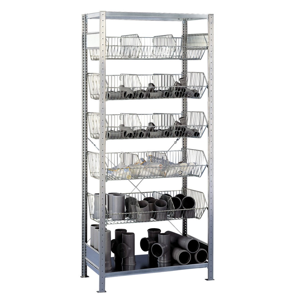 Product afbeelding: Legbordstelling SCHULTE met grofmazige korven, BV, hxbxd 2.300 x 1.000 x 500 mm, VL 150 kg