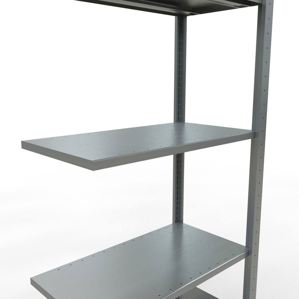 Legbordstelling SCHULTE met inhaaksysteem, AV, VL 150 kg, verzinkt, hxbxd 2.000 x 750 x 400 mm Productafbeelding nr. 4: Legbordstelling SCHULTE met inhaaksysteem, AV, VL 150 kg, verzinkt, hxbxd 2.000 x 750 x 400 mm