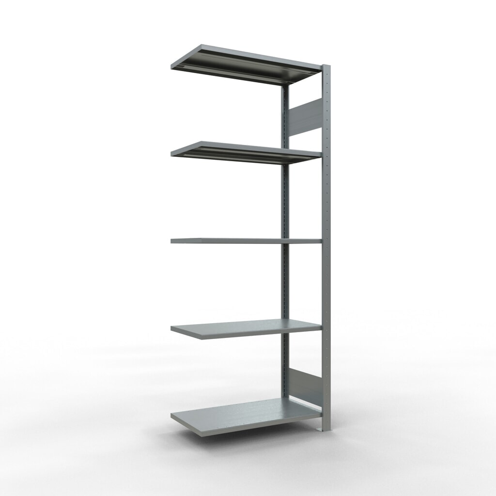 Legbordstelling SCHULTE met inhaaksysteem, AV, VL 150 kg, verzinkt, hxbxd 2.000 x 750 x 400 mm Productafbeelding nr. 1: Legbordstelling SCHULTE met inhaaksysteem, AV, VL 150 kg, verzinkt, hxbxd 2.000 x 750 x 400 mm