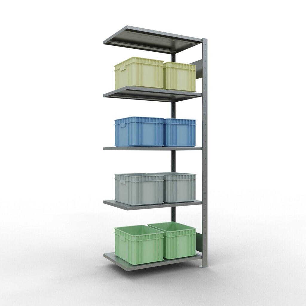 Productafbeelding nr. 2: Legbordstelling SCHULTE met inhaaksysteem, AV, VL 150 kg, verzinkt, hxbxd 2.000 x 750 x 500 mm
