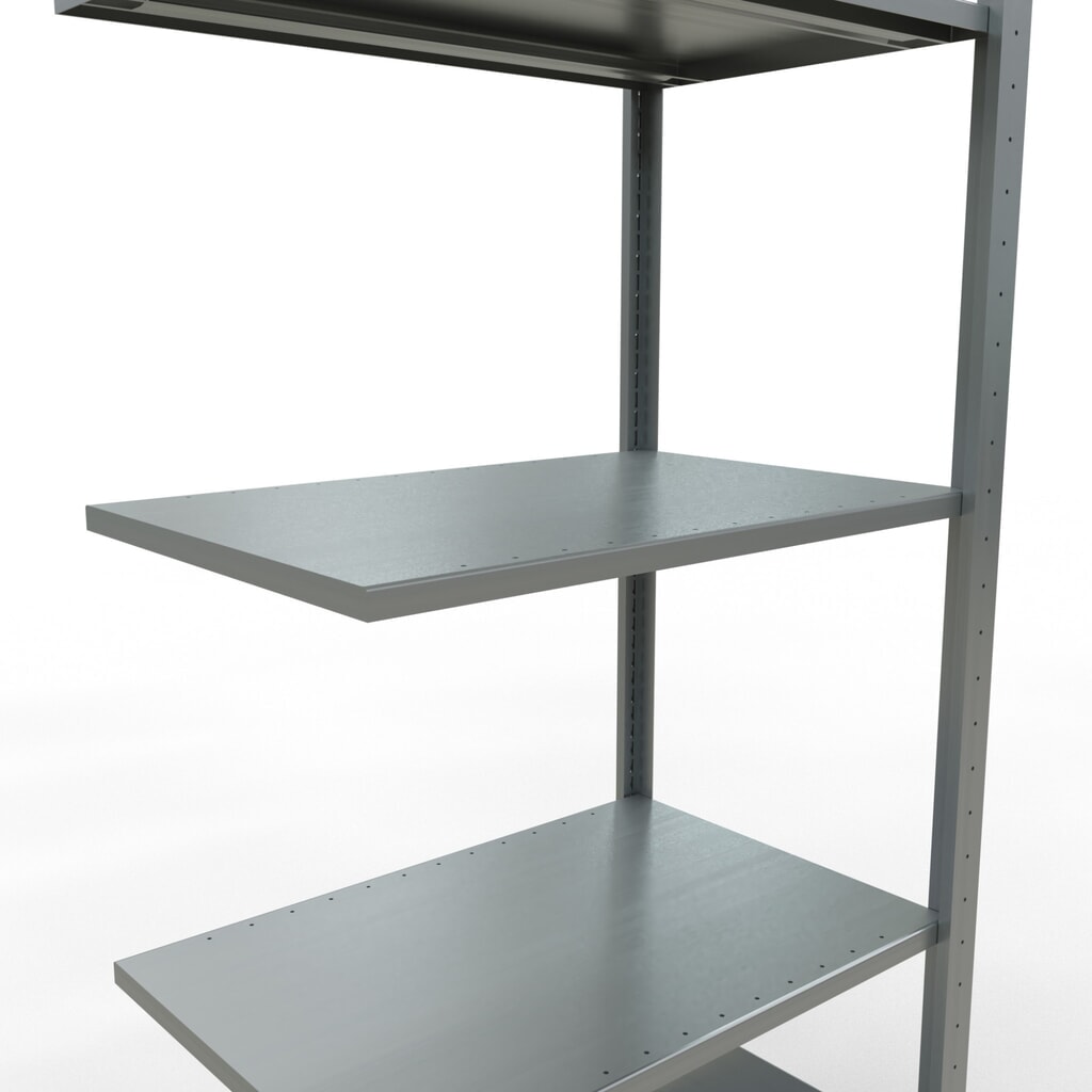 Legbordstelling SCHULTE met inhaaksysteem, AV, VL 150 kg, verzinkt, hxbxd 2.000 x 750 x 500 mm Productafbeelding nr. 4: Legbordstelling SCHULTE met inhaaksysteem, AV, VL 150 kg, verzinkt, hxbxd 2.000 x 750 x 500 mm