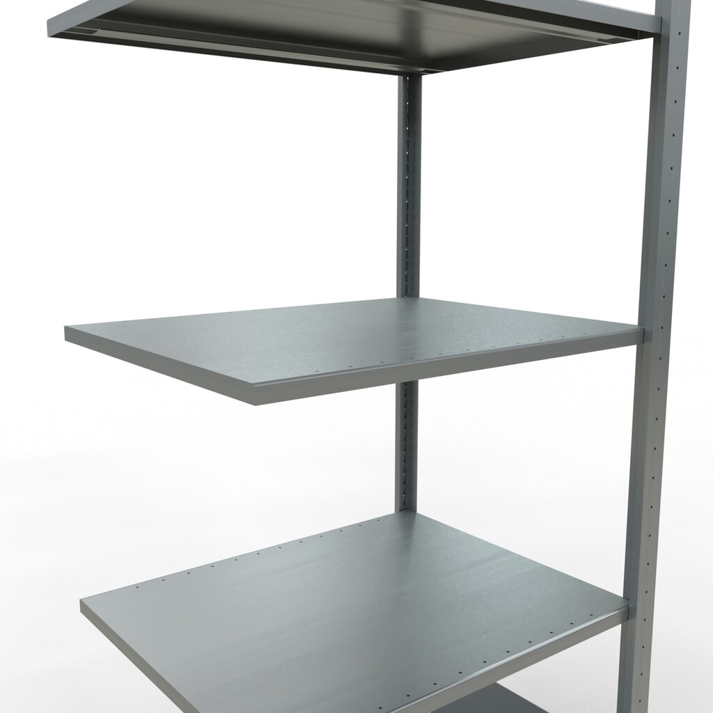 Legbordstelling SCHULTE met inhaaksysteem, AV, VL 150 kg, verzinkt, hxbxd 2.000 x 750 x 600 mm Productafbeelding nr. 4: Legbordstelling SCHULTE met inhaaksysteem, AV, VL 150 kg, verzinkt, hxbxd 2.000 x 750 x 600 mm