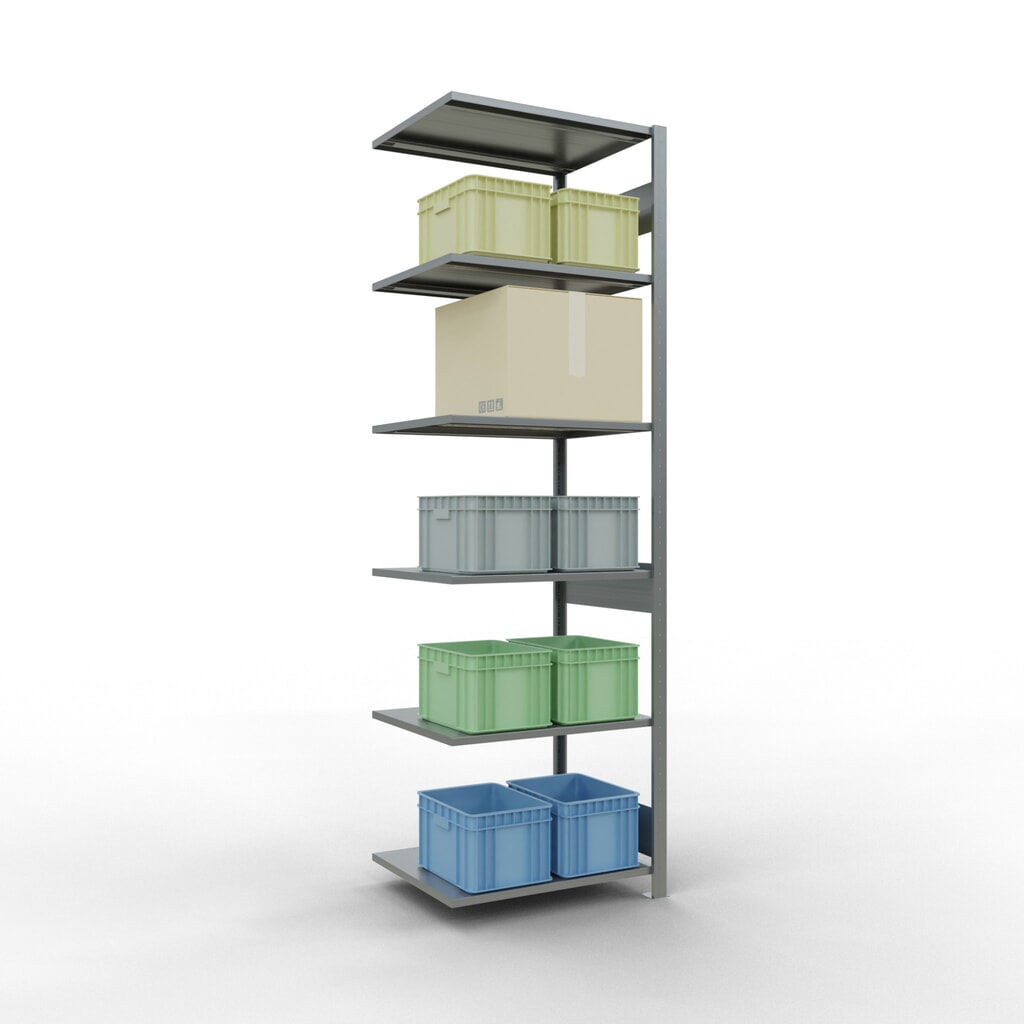 Productafbeelding nr. 2: Legbordstelling SCHULTE met inhaaksysteem, AV, VL 150 kg, verzinkt, hxbxd 2.500 x 750 x 600 mm