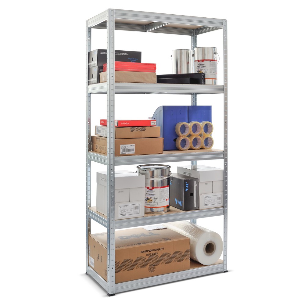Productafbeelding nr. 2: Legbordstelling Steinbock® type S, verzinkt, vaklast 150 kg, hxbxd 1.800 x 900 x 450 mm
