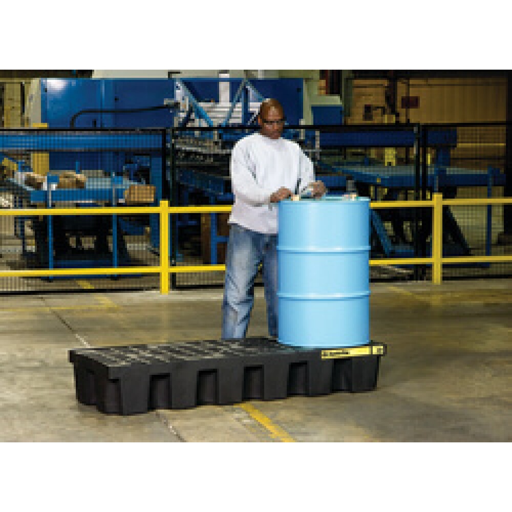 Productafbeelding nr. 2: Lekbak Justrite®, 3 x 200 l, inhoud 284 l, zwart