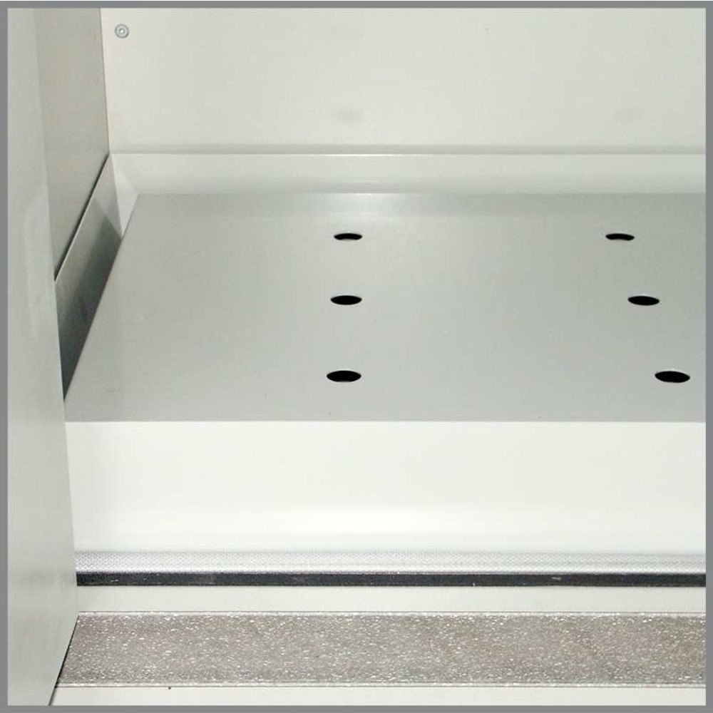 Product afbeelding: Lekbak met geperforeerde plaat voor veiligheidskast type 90, plaatstaal, b x d 513 x 472 mm