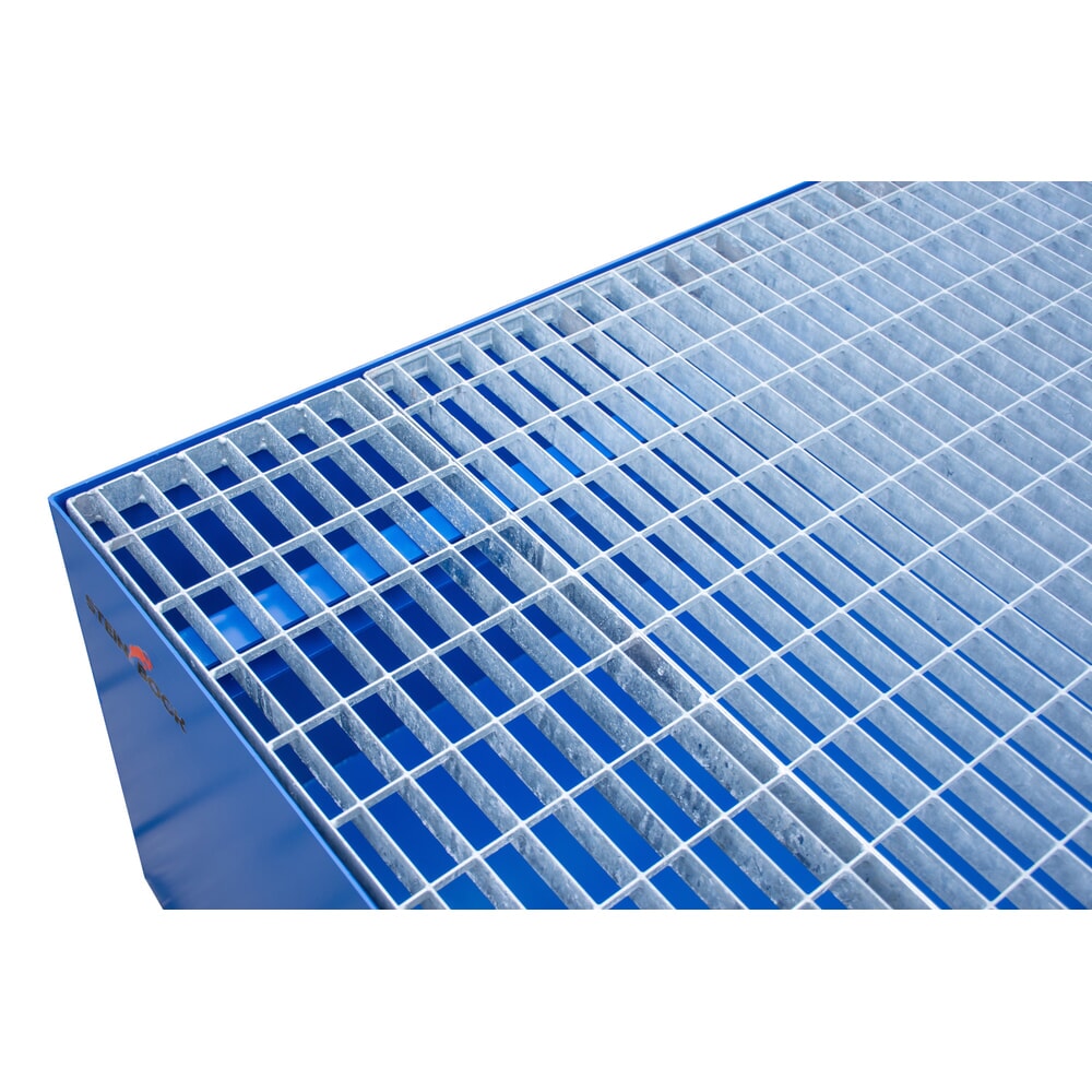 Productafbeelding nr. 4: Lekbak Steinbock® van staal voor 1 x KTC/IBC, blauw