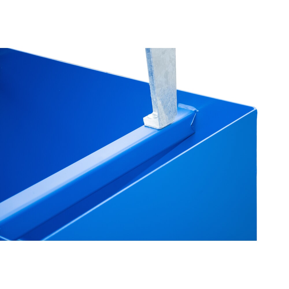 Productafbeelding nr. 6: Lekbak Steinbock® van staal voor 1 x KTC/IBC, incl. aftapaansluiting, blauw