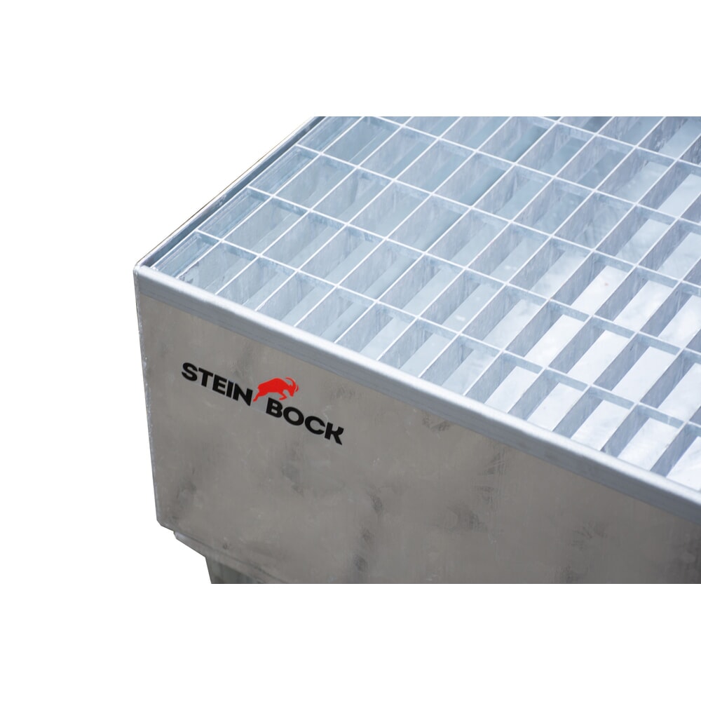 Productafbeelding nr. 2: Lekbak Steinbock® voor vaten van 200 liter, verrijdbaar, verzinkt