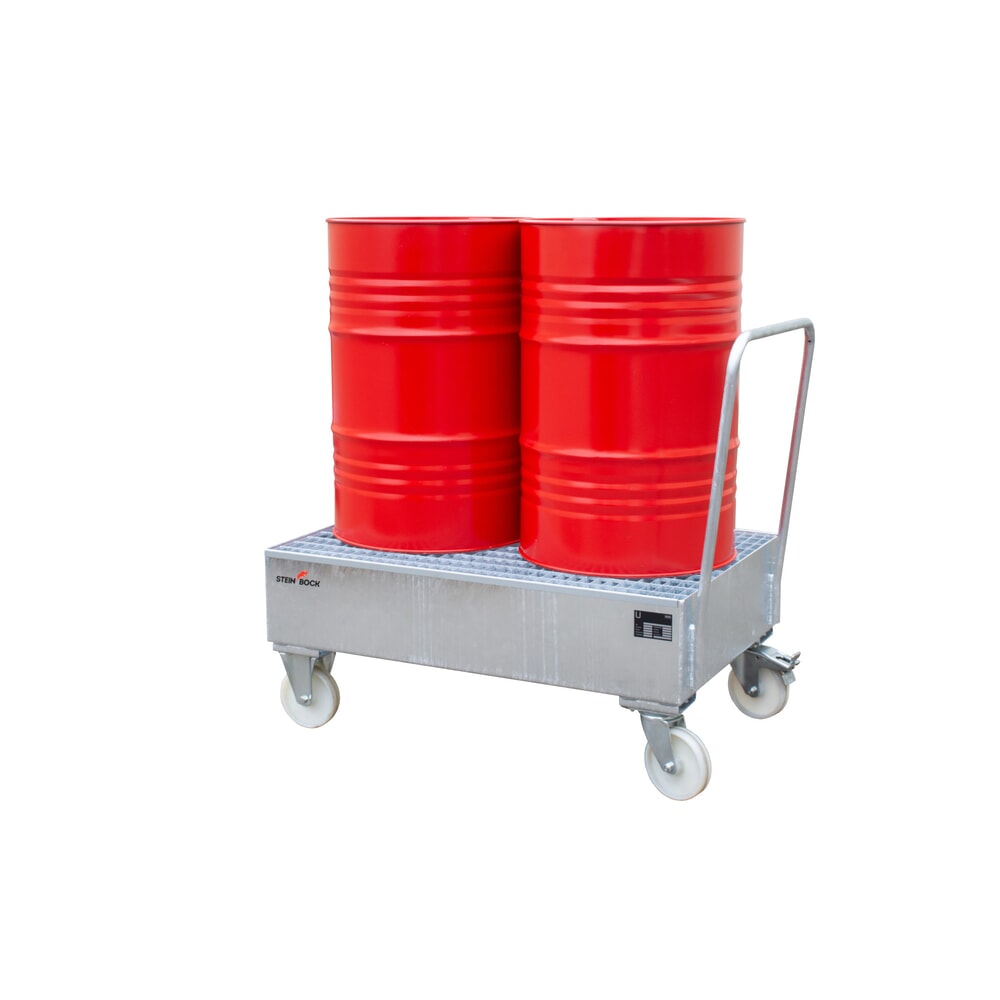 Productafbeelding nr. 5: Lekbak Steinbock® voor vaten van 200 liter, verrijdbaar, verzinkt