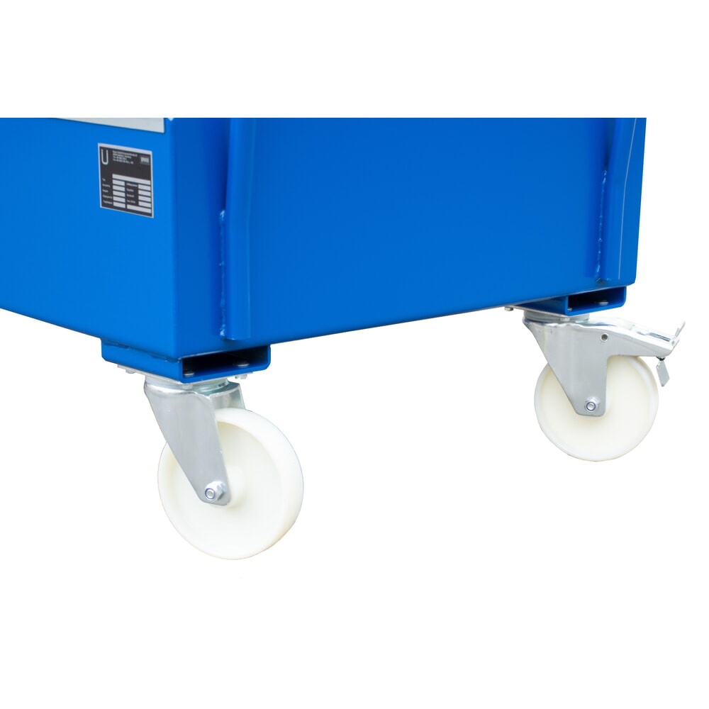 Productafbeelding nr. 3: Lekbak Steinbock® voor vaten van 200 liter, verrijdbaar, blauw
