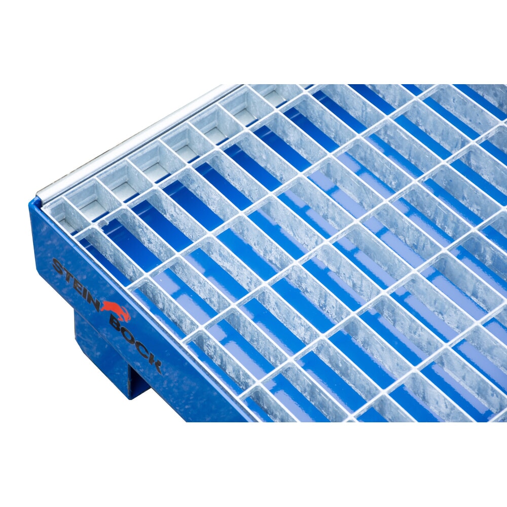 Productafbeelding nr. 4: Lekbak Steinbock® voor 4x 60 l. vaten, incl. rooster, blauw