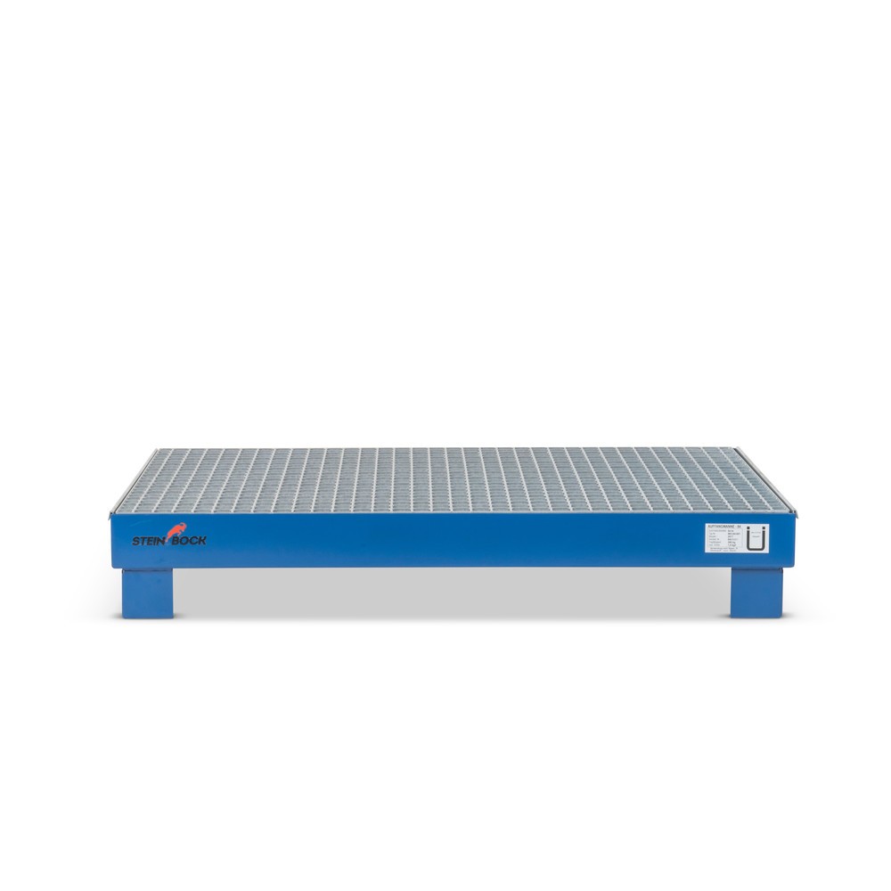 Product afbeelding: Lekbak Steinbock® voor 4x 60 l. vaten, incl. rooster, blauw