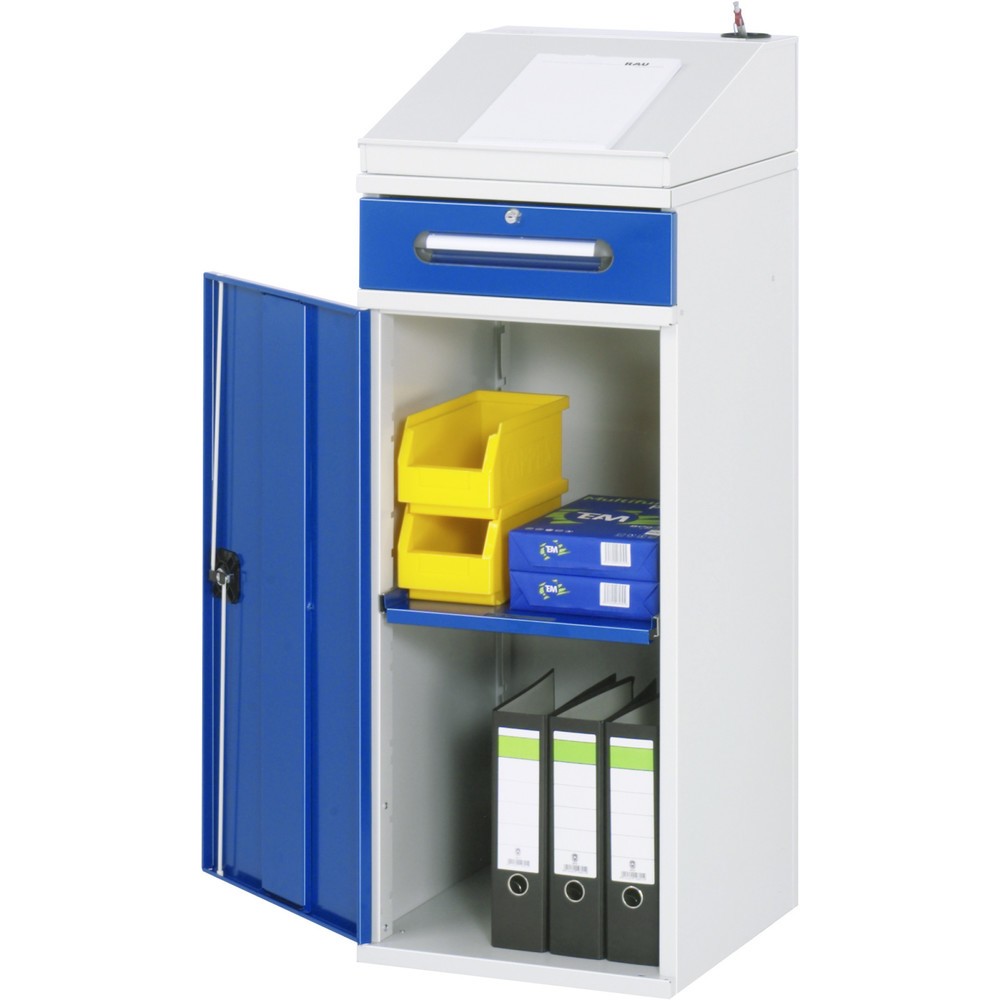 Productafbeelding nr. 1: Lessenaar RAU, hxbxd 1.100-1.220 x 450 x 520 mm, lade 1 x 120 mm