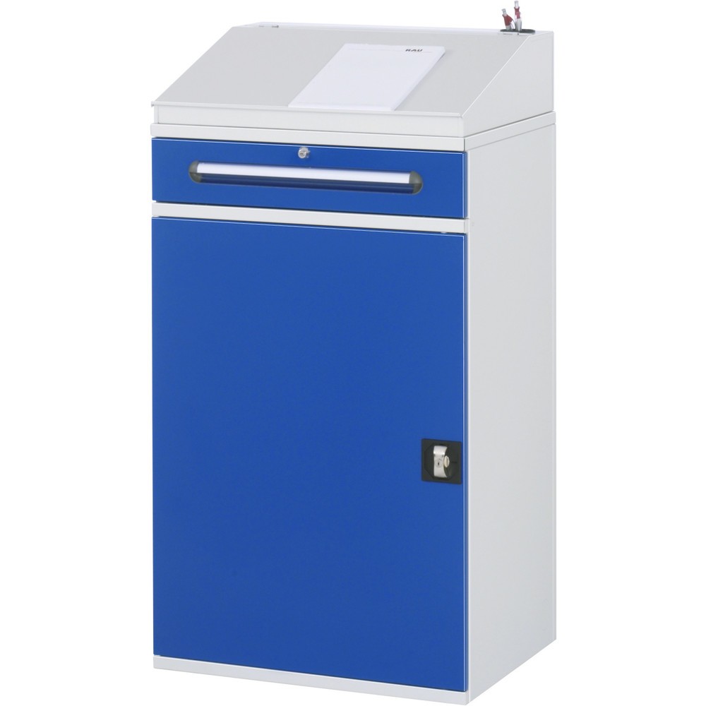 Productafbeelding nr. 2: RAU lessenaar met kast, HxBxD 1.100-1.220 x 650 x 520 mm, lades 1 x 80, 1 x 120 mm