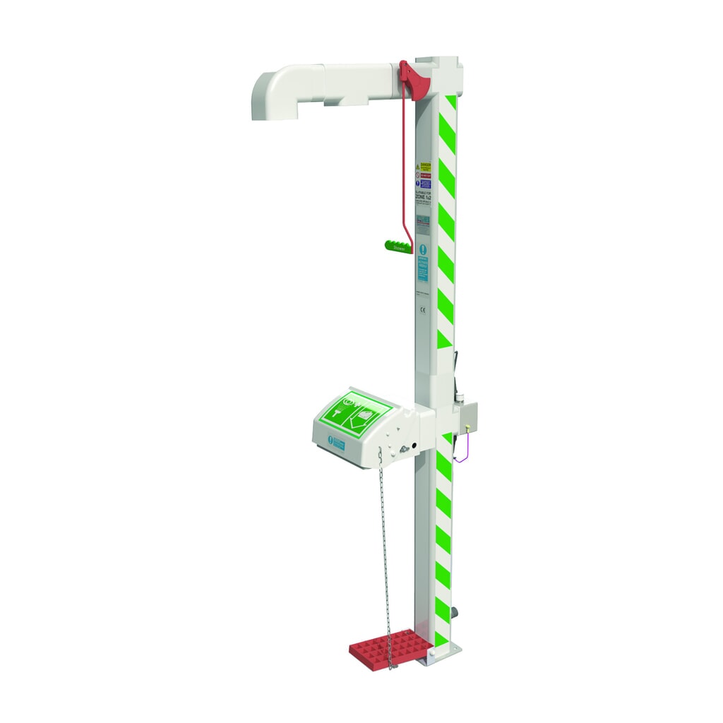 Lichaams- en oogdouche Justrite® J14K350 Hughes, vorstbestendig Product afbeelding: Lichaams- en oogdouche Justrite® J14K350 Hughes, vorstbestendig