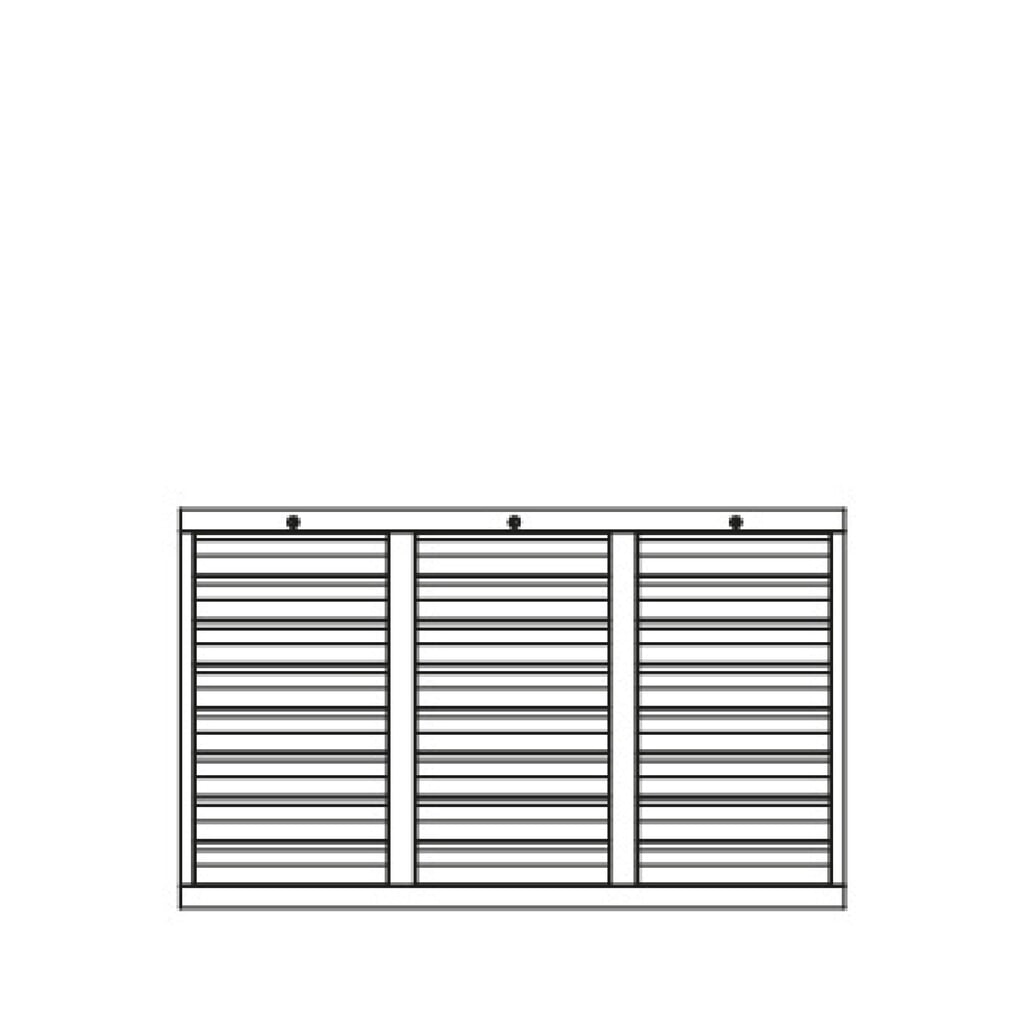 Productafbeelding nr. 4: Lichte ladekast PAVOY, glijgeleiding, laden 24x100, breedte 1.500 mm, zuiver wit, zuiver wit