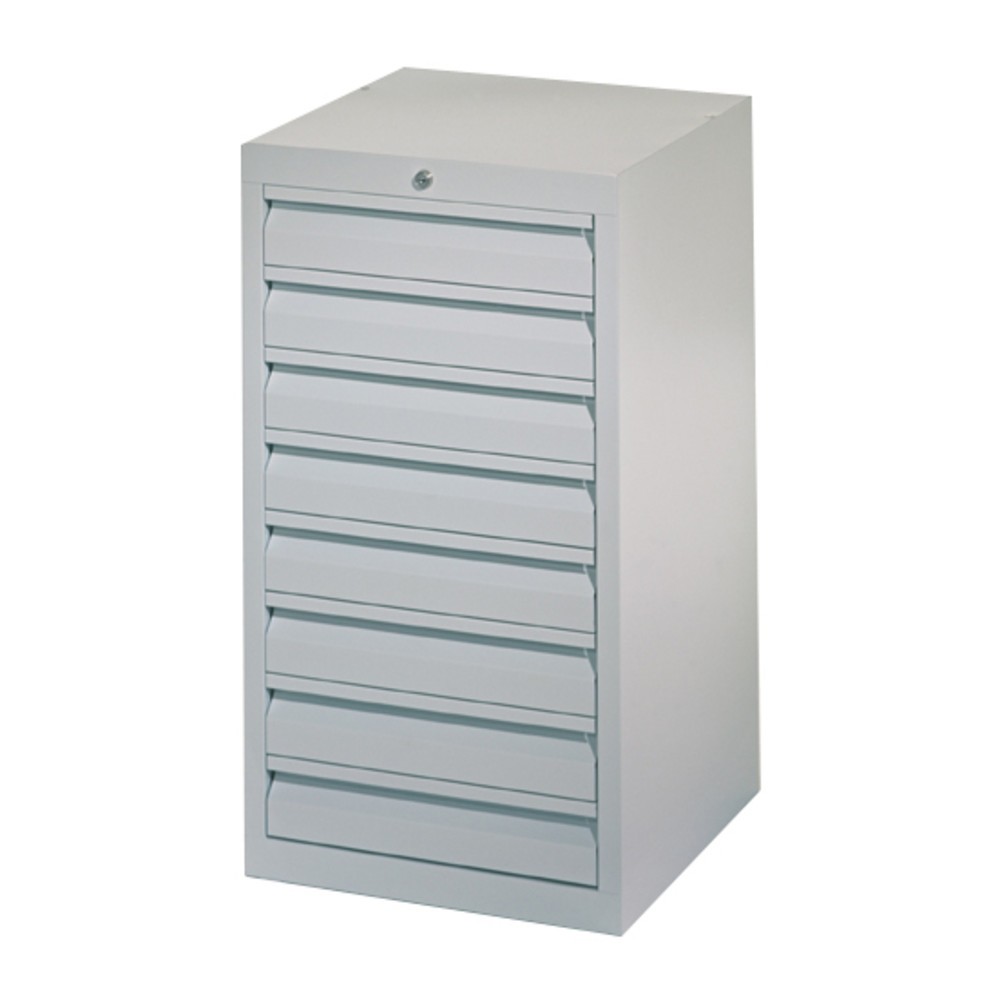 Productafbeelding nr. 6: Lichte ladekast PAVOY, glijgeleiding, laden 2x100 + 3x200 mm, breedte 500 mm, gentiaanblauw, lichtgrijs
