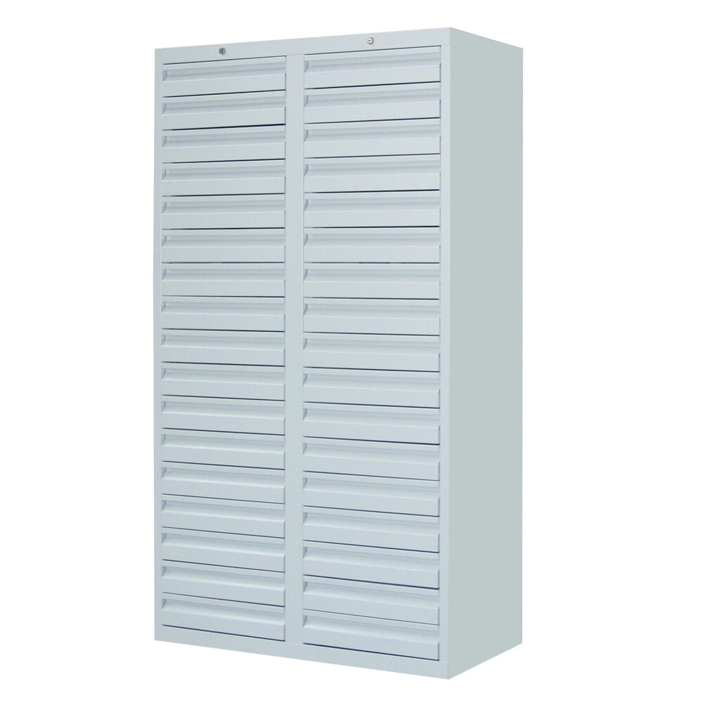 Product afbeelding: Lichte ladekast PAVOY, glijgeleiding, laden 34x100, breedte 1.000 mm, lichtgrijs, lichtgrijs