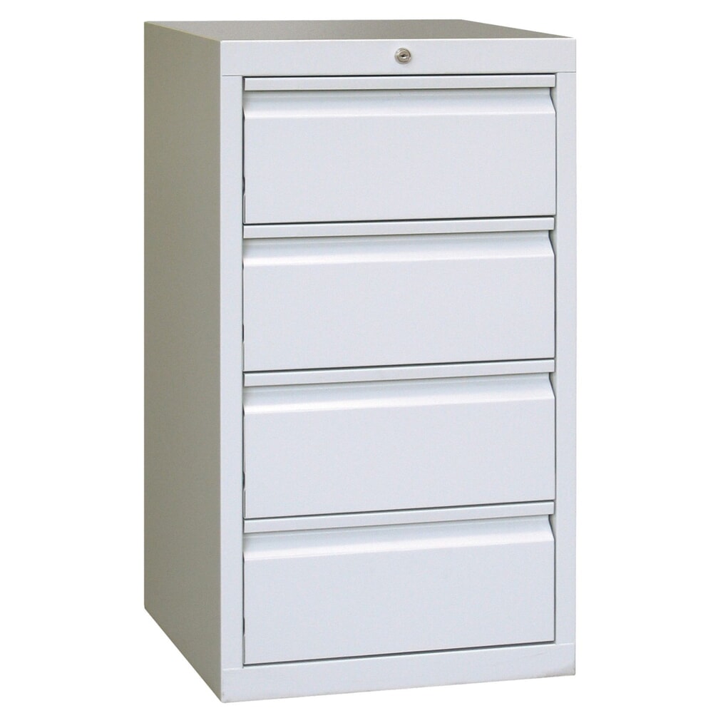 Product afbeelding: Lichte ladekast PAVOY, glijgeleiding, laden 4x200 mm, breedte 500 mm, lichtgrijs, lichtgrijs