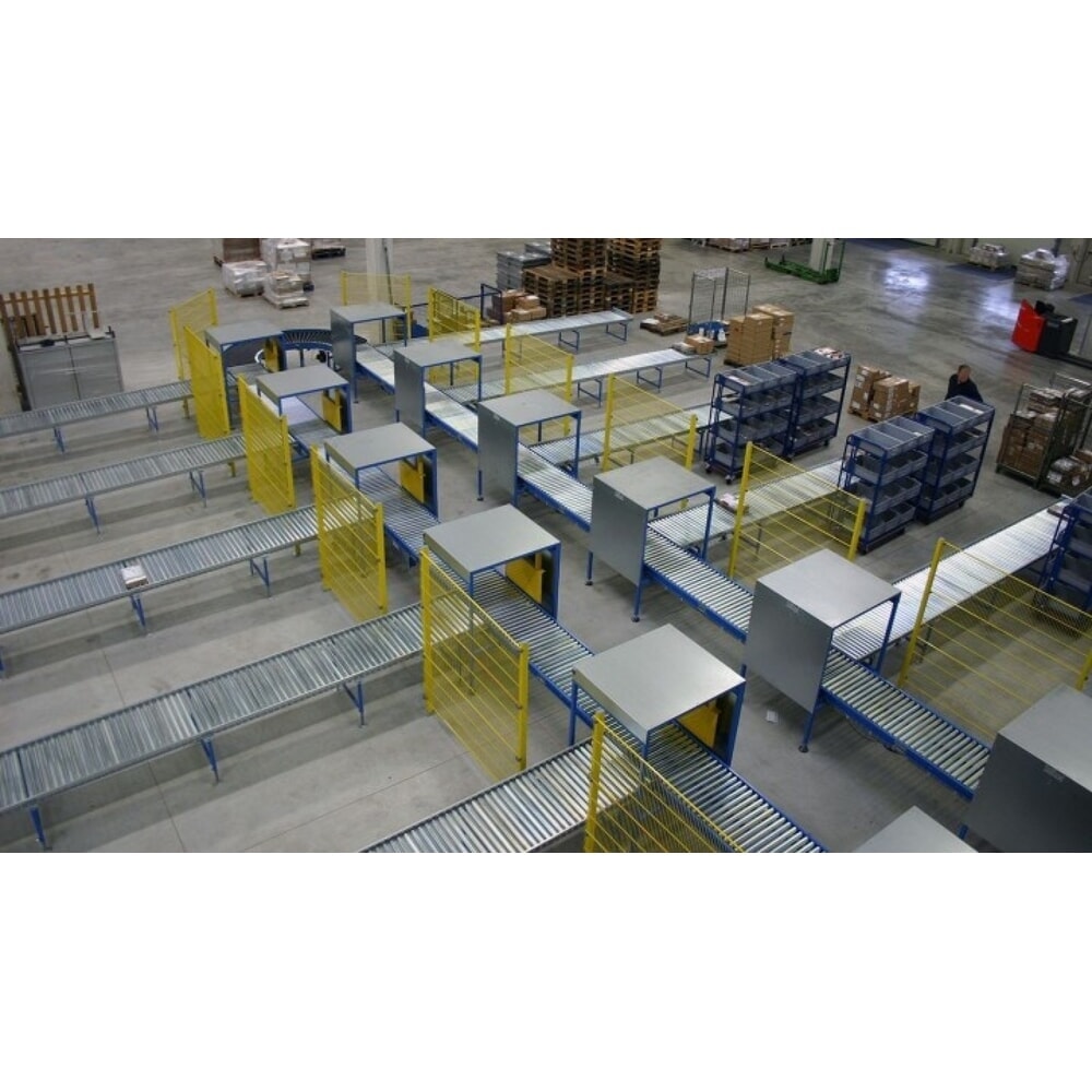 Productafbeelding nr. 3: Lichte rollenbaan, rollen van buizenstaal, Ø 50 mm, lxb 1.000 x 300 mm, asafstand 100 mm