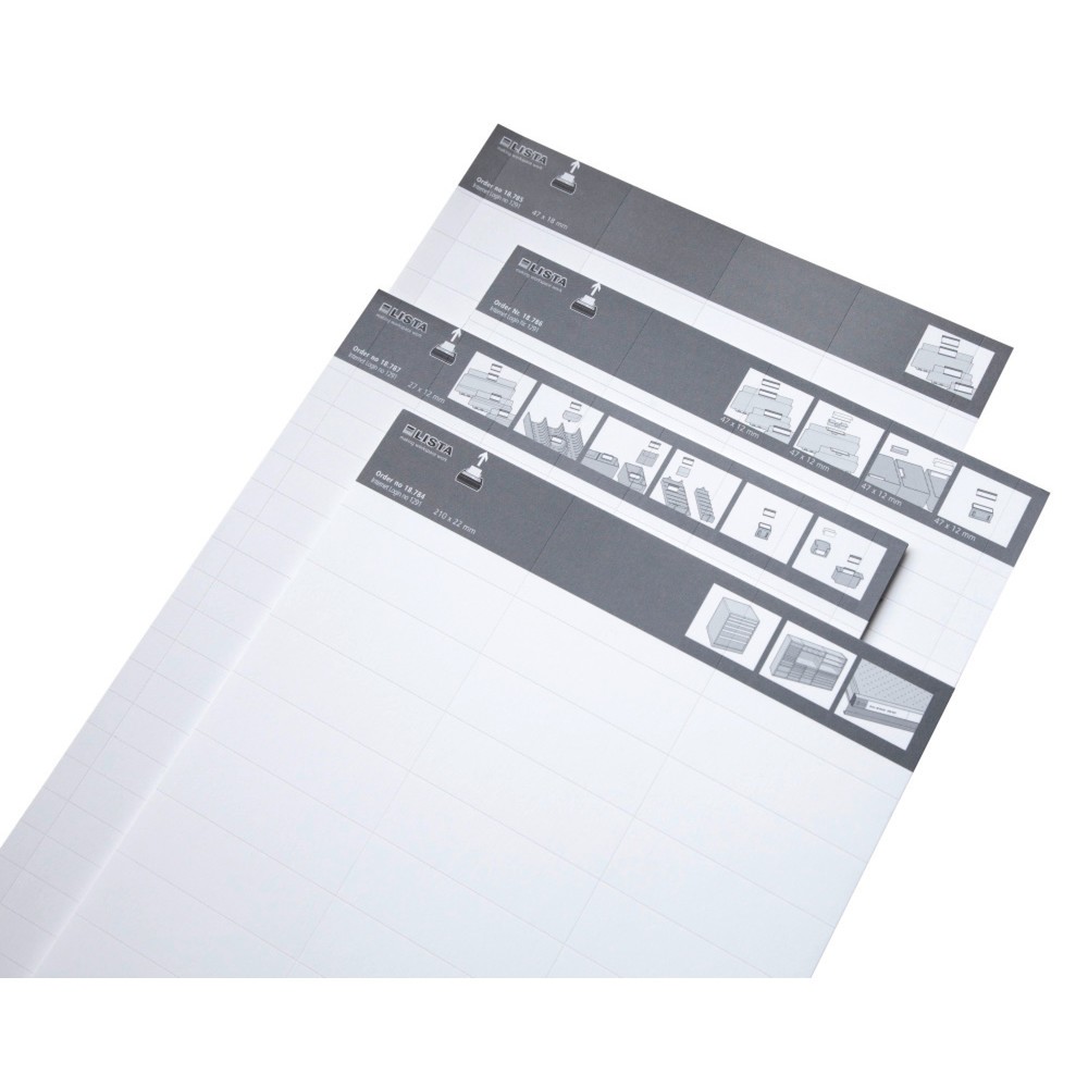 Product afbeelding: LISTA-Script etiketten, universeel pakket
