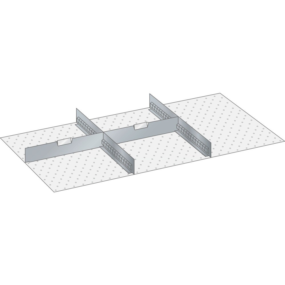 Product afbeelding: LISTA set sleufwanden en scheidingspanelen 54x27E, (bxd) 918x459 mm, 2 sleufwanden, 2 scheidingspanelen, voor fronthoogte 50 mm