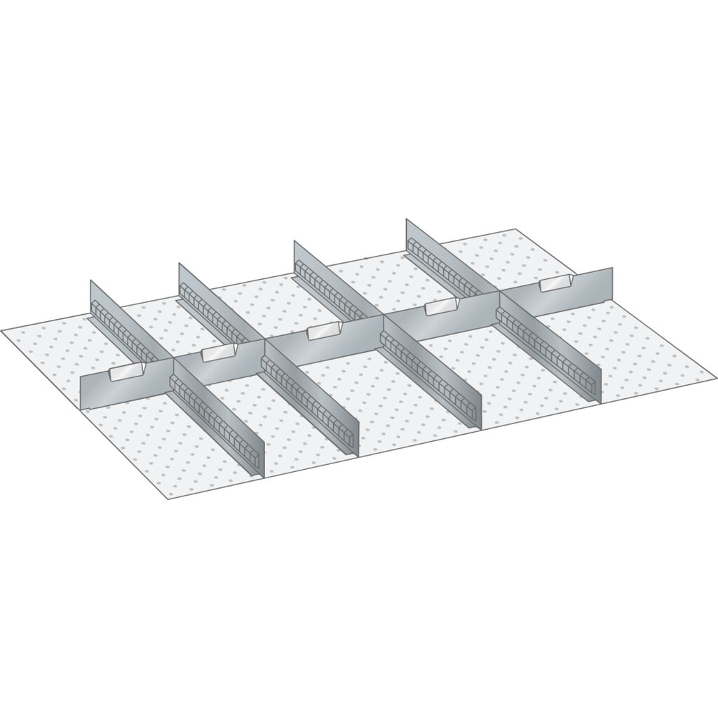LISTA set sleufwanden en scheidingspanelen 54x36E, (bxd) 918x612 mm, 4 sleufwanden, 5 scheidingspanelen, voor fronthoogte 75 mm Product afbeelding: LISTA set sleufwanden en scheidingspanelen 54x36E, (bxd) 918x612 mm, 4 sleufwanden, 5 scheidingspanelen, voor fronthoogte 75 mm