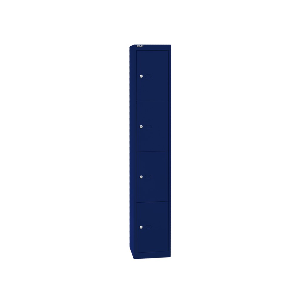 Productafbeelding nr. 2: Locker BISLEY, 4 vakken, diepte 305 mm, oxfordblauw