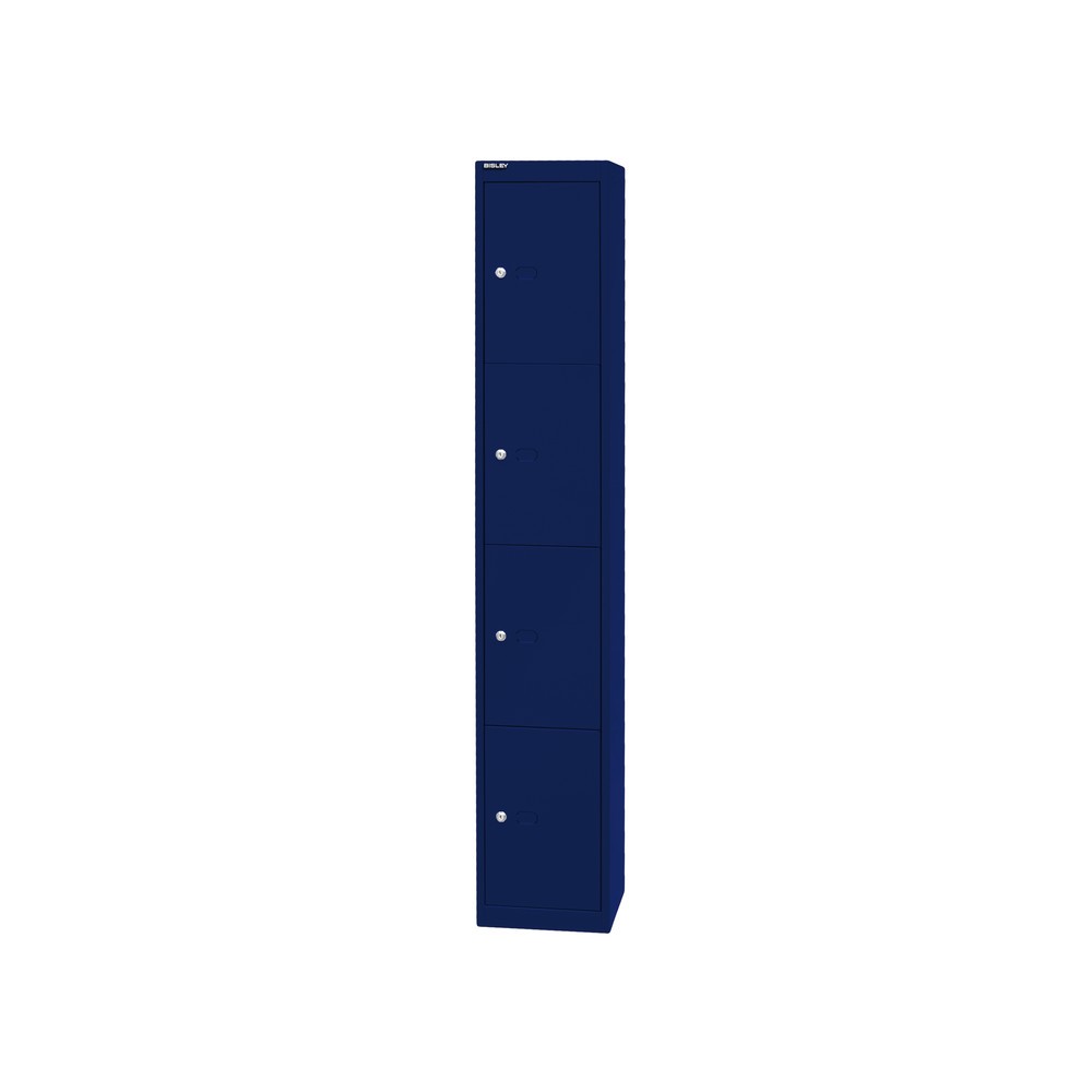 Productafbeelding nr. 3: Locker BISLEY, 4 vakken, diepte 305 mm, oxfordblauw