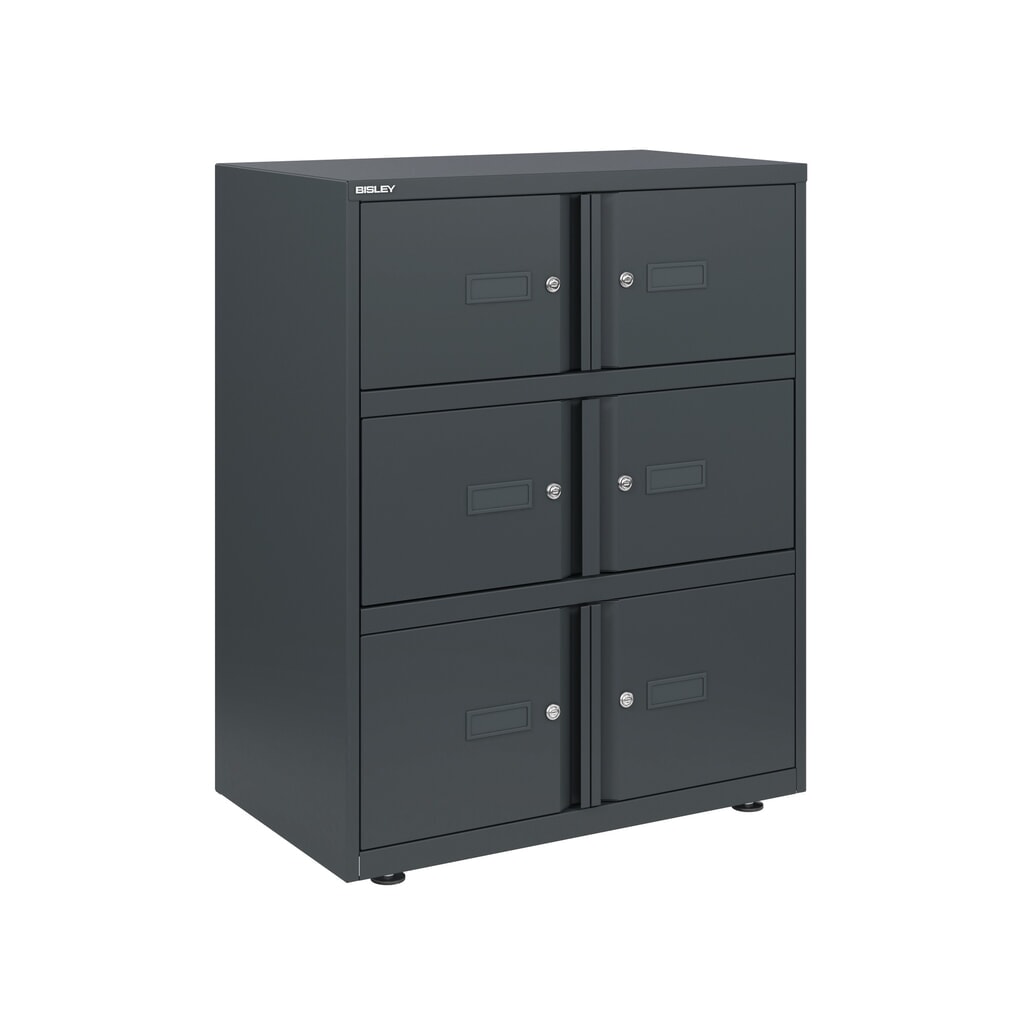 Productafbeelding nr. 2: Locker BISLEY Essentials, 6 deuren, antraciet