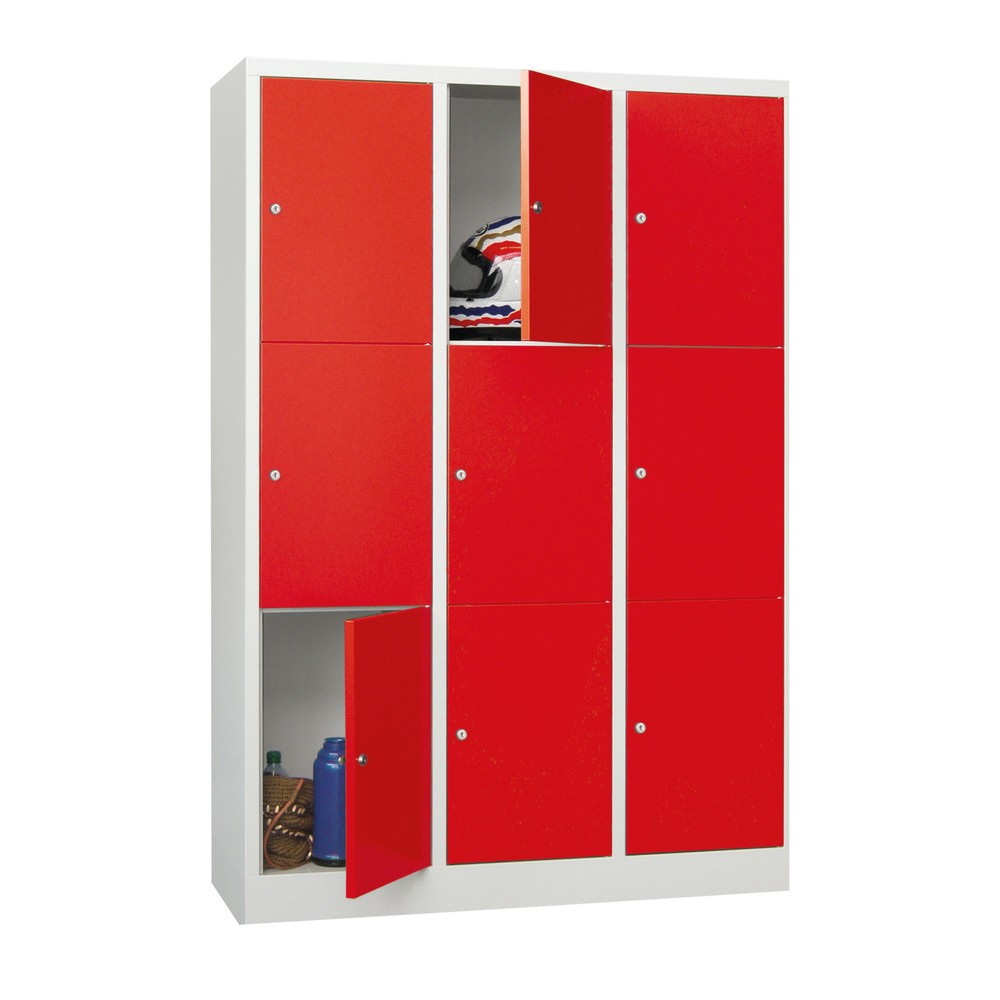 Product afbeelding: Locker PAVOY, 3 x 2 vakken, hxbxd 1.850 x 930 x 500 mm, zuiver wit, zuiver wit