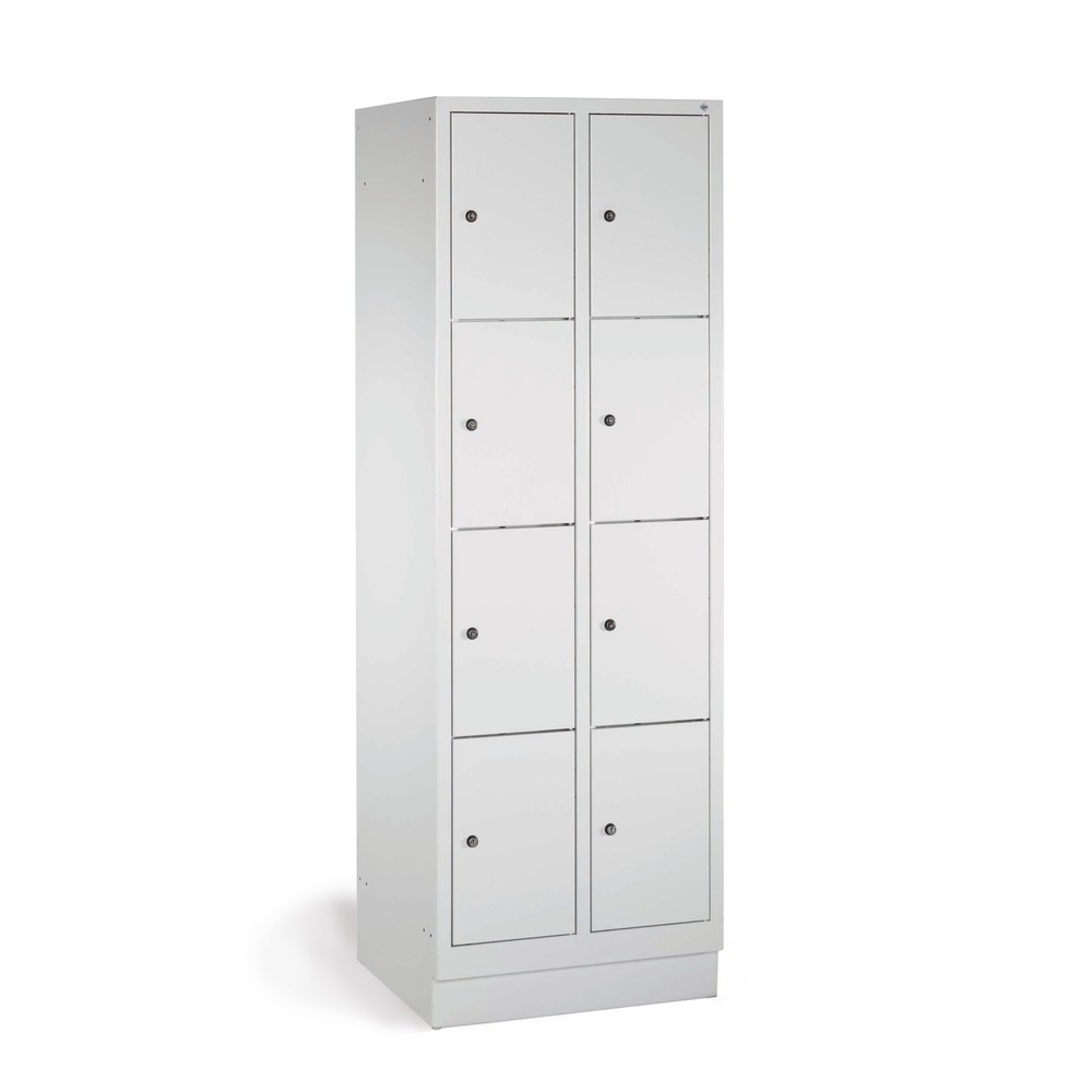 Productafbeelding nr. 2: Locker PAVOY met cilinderslot, 2 x 2 vakken, hxbxd 855 x 630 x 500 mm, vuurrood, lichtgrijs