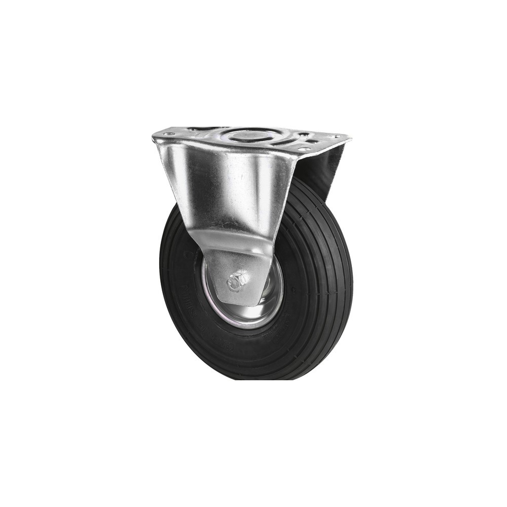 Product afbeelding: Luchtwiel, bokwiel, gegroefd profiel, rollager, Ø x breedte 200 x 50 mm, draagvermogen 75 kg