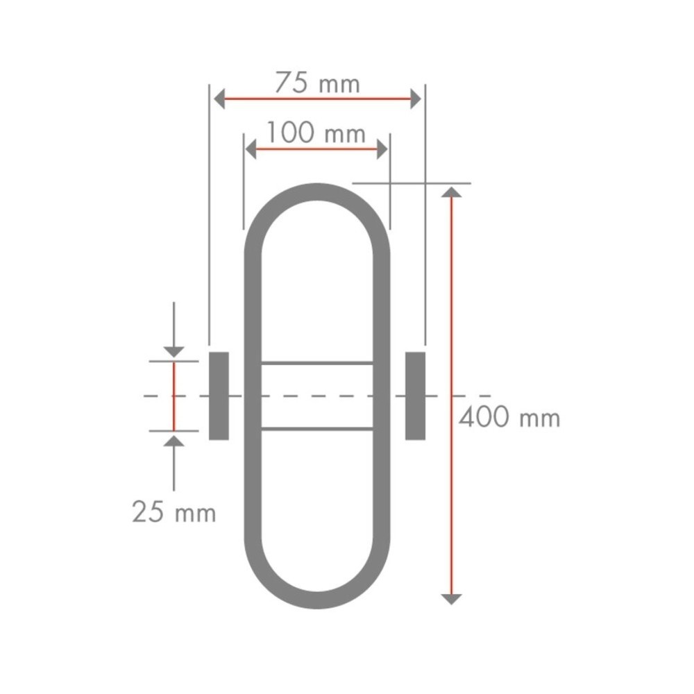 Productafbeelding nr. 2: Luchtwiel, gegroefd profiel, rollager, Ø x breedte 400 x 100 mm, draagvermogen 200 kg